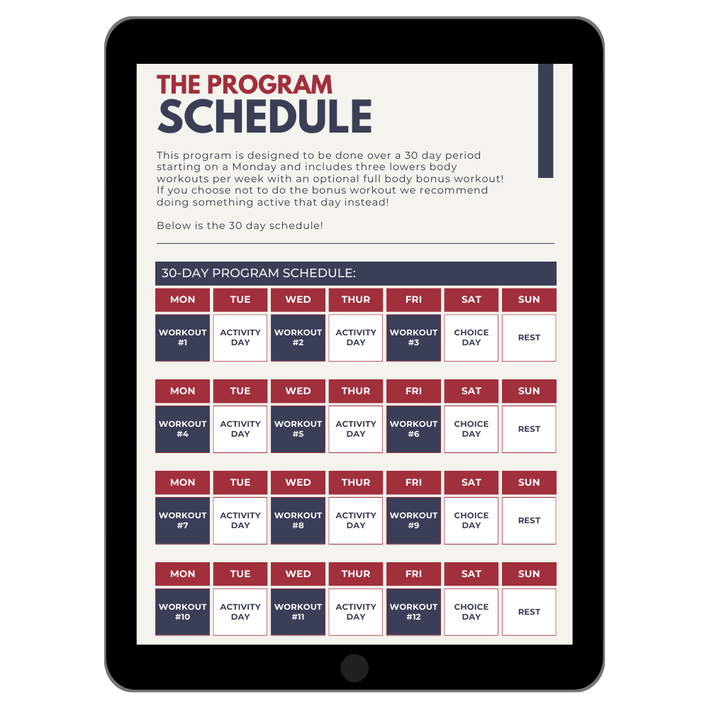 BOOTY By Bellabooty A 30 Day Glute Focused Program EBook